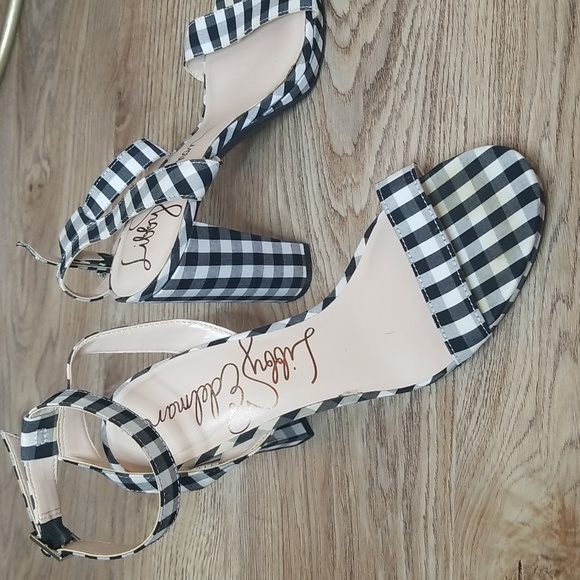 Libby Edelman Le Amanda Womens Strappy Gingham Block Heel Platform Sanda… - Picture 2 of 15